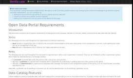 
							         Open Data Portal Requirements - GovEx Labs								  
							    