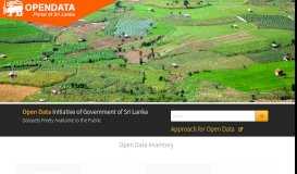 
							         Open Data Portal - Sri Lanka								  
							    