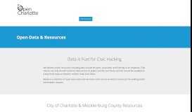 
							         Open data resources - Open Charlotte								  
							    