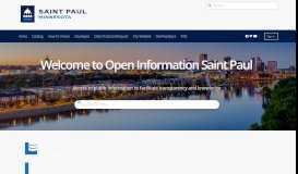 
							         Open Data | St Paul: The City of Saint Paul's Open Data Portal								  
							    