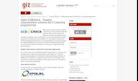 
							         Open ECBCheck – Quality improvement scheme for E-Learning ...								  
							    