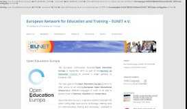 
							         Open Education Europa - European Network for Education and Training								  
							    