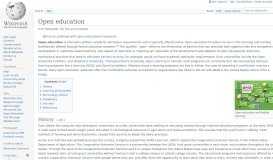 
							         Open education - Wikipedia								  
							    