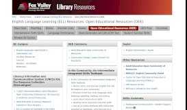 
							         Open Educational Resources (OER) - English Language Learning ...								  
							    