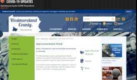
							         Open Government Portal | Westmoreland County, PA - Official Website								  
							    
