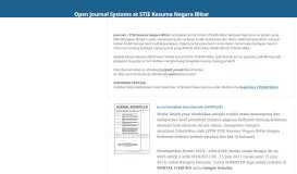 
							         Open Journal Systems at STIE Kesuma Negara Blitar								  
							    