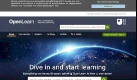 
							         Open Learning - OpenLearn - Open University								  
							    