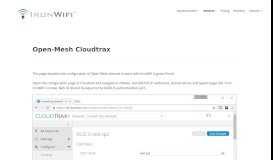 
							         Open-Mesh Cloudtrax - IronWifi								  
							    