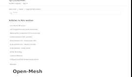 
							         Open-Mesh – Help Center								  
							    