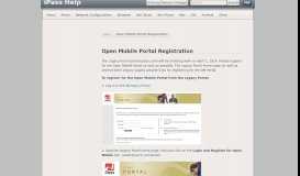 
							         Open Mobile Portal Registration · iPass Help								  
							    