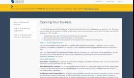 
							         Open My Business - Wisconsin One Stop Business Portal								  
							    
