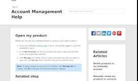 
							         Open my product | Account Management - GoDaddy Help US								  
							    