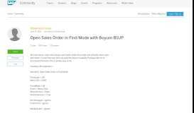 
							         Open Sales Order in Find Mode with Boyum B1UP | SAP Blogs								  
							    