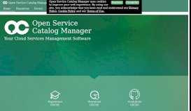 
							         Open Service Catalog Manager								  
							    