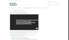 
							         Open Shop - CCC								  
							    