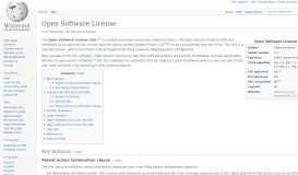 
							         Open Software License - Wikipedia								  
							    