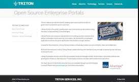 
							         Open Source Portals - Triton Services, Inc.								  
							    