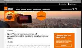 
							         Open Videopresence | Orange Business Services								  
							    