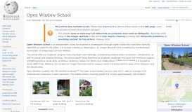 
							         Open Window School - Wikipedia								  
							    