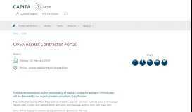
							         OPENAccess Contractor Portal | Capita One								  
							    