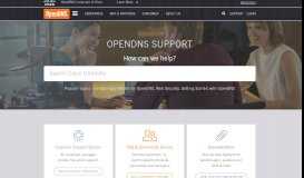 
							         OpenDNS Support								  
							    