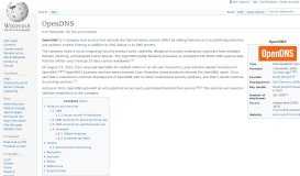 
							         OpenDNS - Wikipedia								  
							    