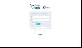 
							         OpenEdge Check Gateway - Login								  
							    