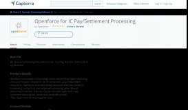
							         Openforce for IC Pay/Settlement Processing Reviews and Pricing - 2020 - Capterra								  
							    