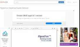 
							         OpenFox Desktop Guide Version - PDF - DocPlayer.net								  
							    