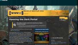 
							         Opening the Dark Portal | WoWWiki | FANDOM powered by Wikia								  
							    