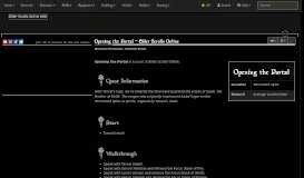 
							         Opening the Portal | Elder Scrolls Online Wiki								  
							    