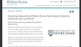 
							         Opening University of Notre Dame Admissions Portal to Students who ...								  
							    