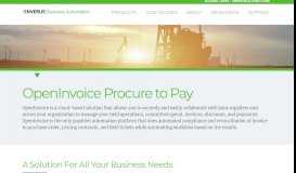 
							         OpenInvoice Procure to Pay | Invoice Automation | Spend Management								  
							    