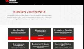 
							         OpenShift: Interactive Learning Portal								  
							    