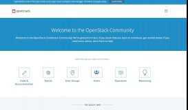
							         OpenStack Contributor Portal - Welcome and How to Get Started								  
							    