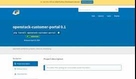 
							         openstack-customer-portal · PyPI								  
							    