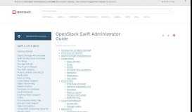 
							         OpenStack Swift Administrator Guide - OpenStack Docs								  
							    