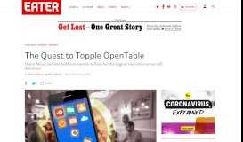 
							         OpenTable Dominates Restaurant Reservations, Despite Growth of ...								  
							    