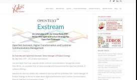 
							         OpenText Exstream, Digital Transformation and Customer ...								  
							    