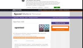 
							         OpenText | GXS in Spend Matters Almanac								  
							    