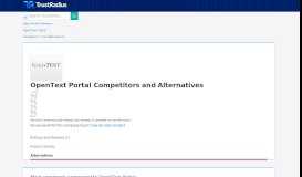 
							         OpenText Portal Alternatives & Competitors | TrustRadius								  
							    