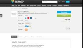 
							         OpenText Portal Reviews, Pricing, Alternatives | DiscoverSdk								  
							    