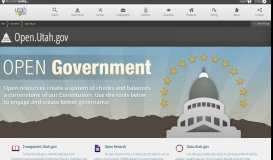
							         Open.Utah.gov | Utah.gov: The Official Website of the State of Utah								  
							    
