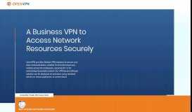 
							         OpenVPN: VPN Software Solutions & Services For Business								  
							    