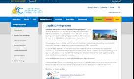 
							         Operations / Capital Programs - Cleveland Metropolitan School District								  
							    