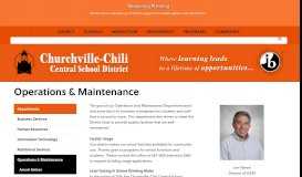 
							         Operations & Maintenance - Churchville-Chili								  
							    