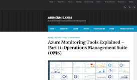 
							         Operations Management Suite (OMS) - AdinErmie.com								  
							    