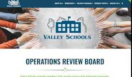 
							         Operations Review Boards - Valley Schools								  
							    