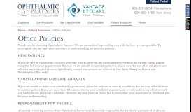 
							         Ophthalmic Partners of Pennsylvania Office Policies | Philadelphia, PA ...								  
							    