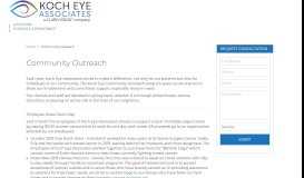 
							         Ophthalmologist Providence RI | Community Outreach | Koch Eye								  
							    